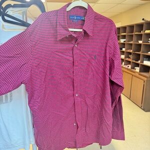 Polo Ralph Lauren Men's Classic Fit Long Sleeve Gingham Check Shirt Red XL
